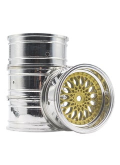 1/10 Flat Running Drift Racing Rv HSP94123 Electroplated Nylon Wheel Tire Wheel Frame Offset3-9mm-Color:6 Degrees - Electroplated Gold