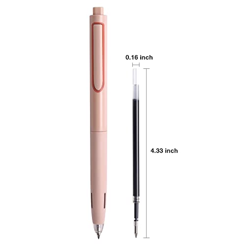 Writech Liquid Gel Pen Refills: Fine Point 0.5mm Black Ink Twin-Ball Nib Refill Multi-Compatible with Retractable Click Pens Quick Dry Smooth No Smear Smudge for Writing Sketching & Taking Notes 8ct - Image 4