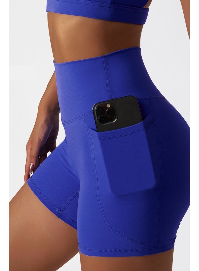 KAWN.YOGA KAWN YOGA Womens High Waist Contour Seamless Workout Sport Yoga Shorts Tummy Control With Pockets. - Image 1