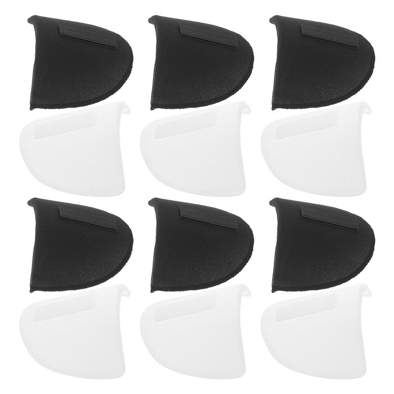 6 Pairs Shoulder Pads: Thick 1.5cm Sponge Pads For Women - Anti- Sponge Shoulder For Suits/Jackets And Costumes (Black & White) - Image 4