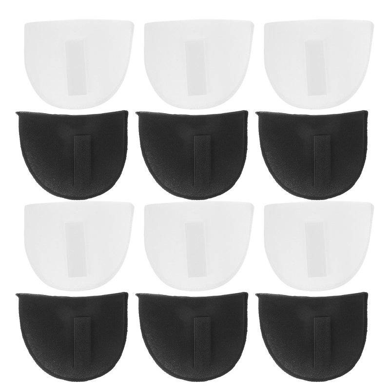 6 Pairs Shoulder Pads: Thick 1.5cm Sponge Pads For Women - Anti- Sponge Shoulder For Suits/Jackets And Costumes (Black & White) - Image 5