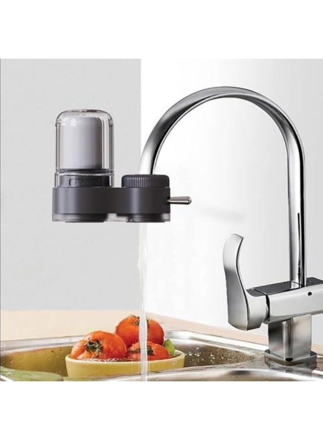 فلتر ماء لم faucet الحوض، نظام ترشيح مكون من 7 مراحل مع 2 فلتر قابل للاستبدال، يزيل الكلور والمعادن الثقيلة والشوائب، جهاز تنقية مثبت على الصنبور لمغسلة المطبخ والحمام - Image 5