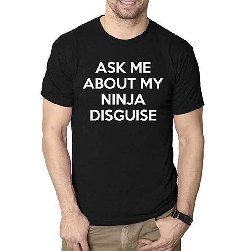 Funny English Letter Pattern Round Neck Short Sleeve T-Shirt Jacket T-Shirt - Image 3