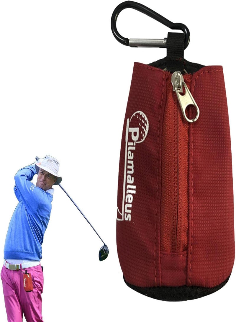 GGOOT Mini Golf Pouch Bag,Golf Ball Pouch Bag | Golf Bag Holder with Carabiner, Portable Golf Accessories for Men Women - Image 1
