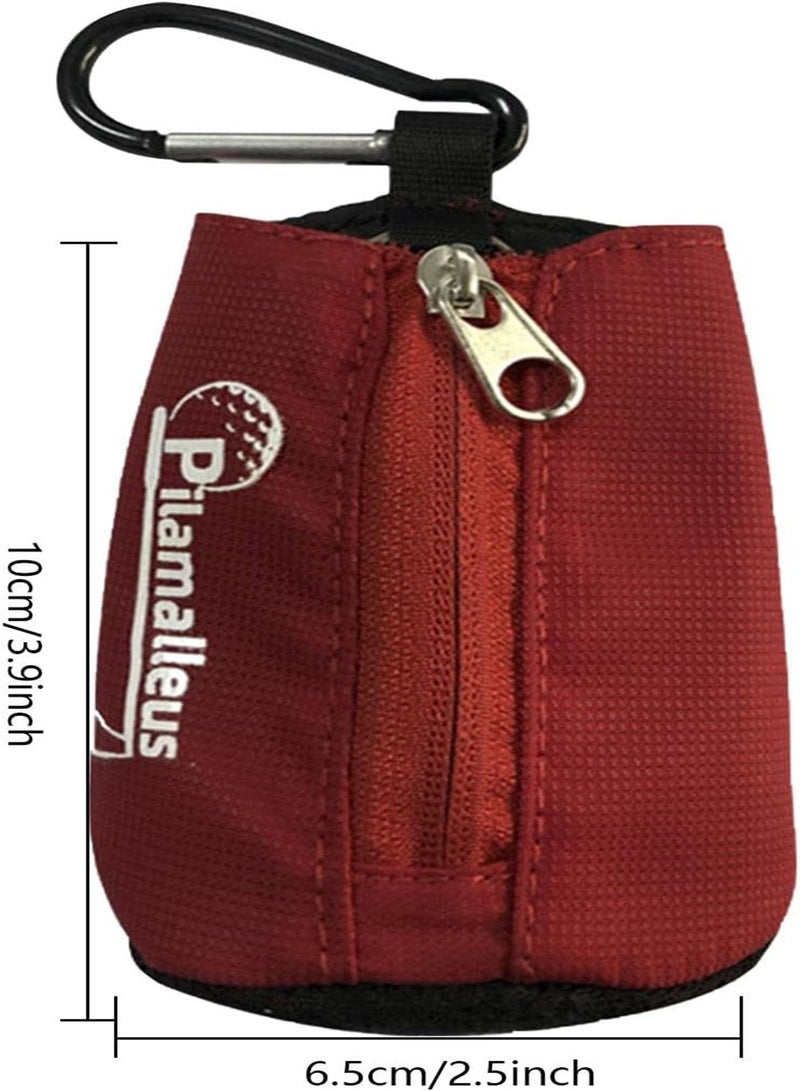 GGOOT Mini Golf Pouch Bag,Golf Ball Pouch Bag | Golf Bag Holder with Carabiner, Portable Golf Accessories for Men Women - Image 4