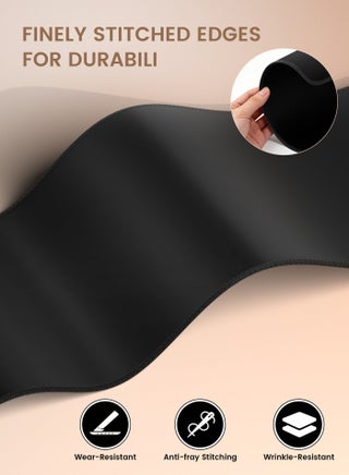 DuneVoyager M6P Pure Black ماوس باد للألعاب XXXL ‎1200×600×4‎ مم – حجم فائق الكِبر يغطي كامل سطح المكتب، سطح ممتد مقاوم للماء، قاعدة مطاطية مانعة للانزلاق، تحكم سلس وثابت، مع علبة هدايا - view 5