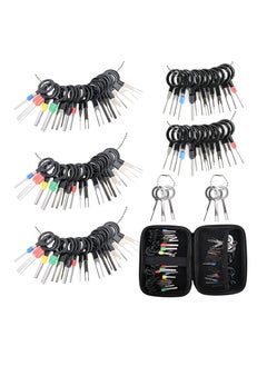 Terminal Extractor Removal Tool Kit, Depinning Key Tool Set for Car Auto Household Devices, Wire Connector Pin Release Extractor Tool with a Protective Bag (82 Pieces)