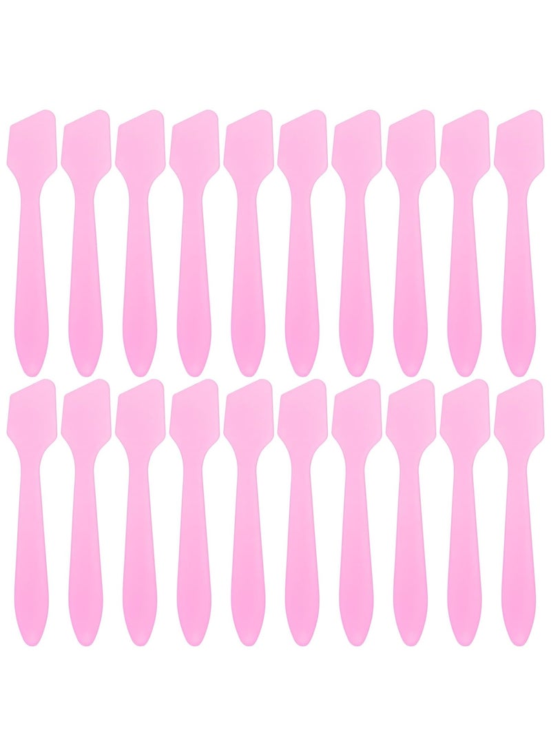 Tbestmax Tbestmax 300 PCS Mini Cosmetic Spatulas 3.2" x 0.6" Disposable Makeup Spatulas, Plastic Spatulas Pink Facial Creams Skin Care Spatulas 
