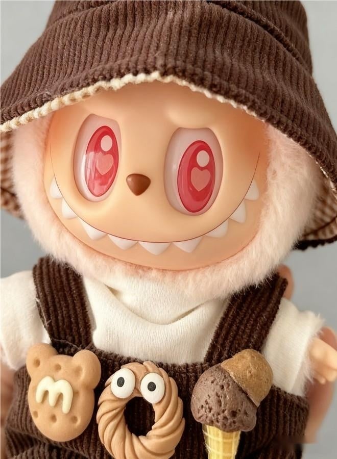 Labubu Doll Clothes Set for 17cm Hanging Plush Figures, Interchangeable Outfits for First and Second Generation Vinyl Collectible Dolls, Durable and Stylish Accessories for Creative Play - Image 4