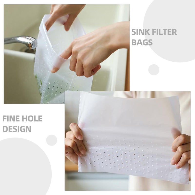 90 Pcs Kitchen Sink Filter Bags Self Standing Food Waste Drainer Thickened Disposable - Image 4