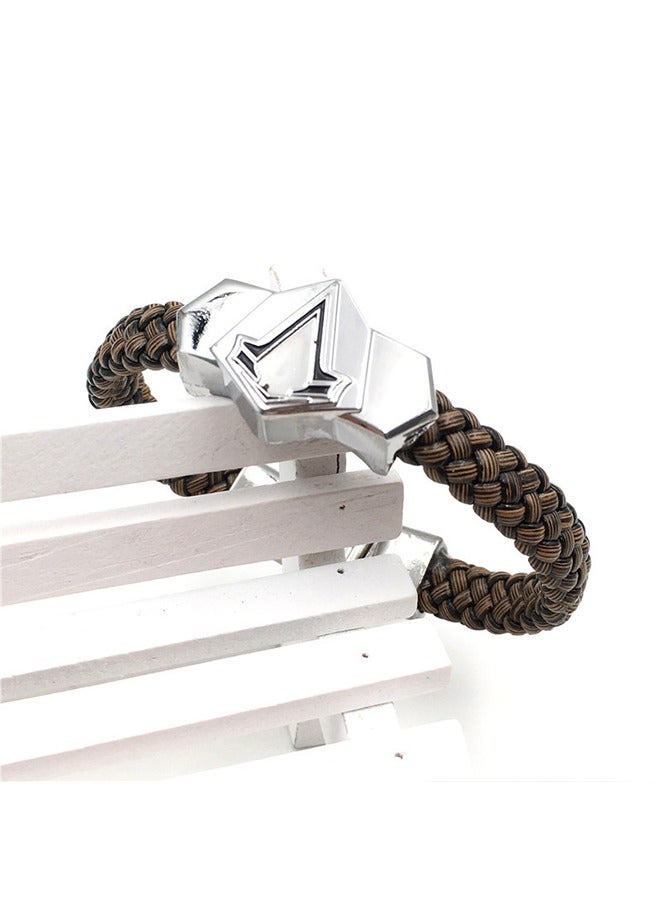 Assassin's Creed PU Woven Leather Bracelet Alloy Decorations for Cosplay Decor - Image 5