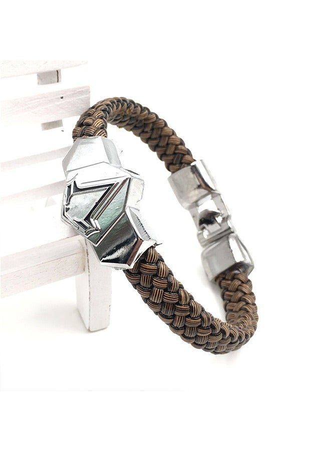 Assassin's Creed PU Woven Leather Bracelet Alloy Decorations for Cosplay Decor - Image 3