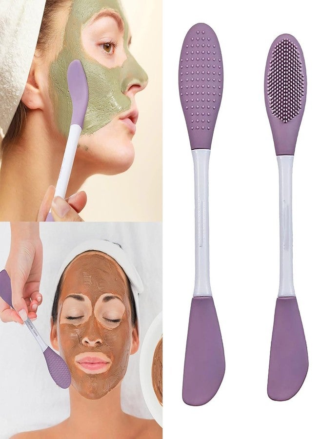 MATSON Silicone Face Mask Brush, Facial Mask Applicator, Makeup Removel Scrubber, Lips Face Cleansing Exfoliating Brush And Body Butter Applicator (Pake Of 1,Purple color) - Image 4