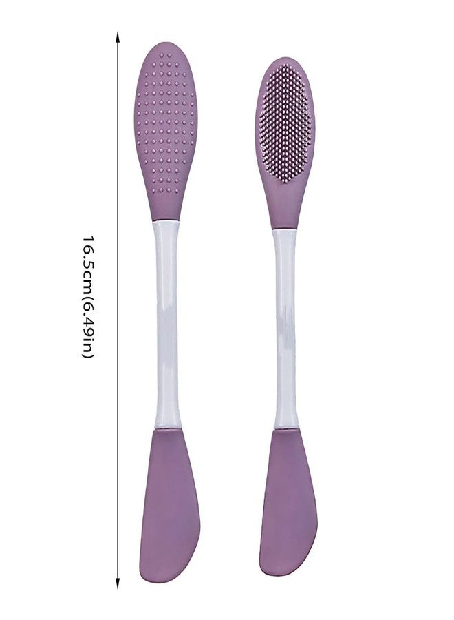 MATSON Silicone Face Mask Brush, Facial Mask Applicator, Makeup Removel Scrubber, Lips Face Cleansing Exfoliating Brush And Body Butter Applicator (Pake Of 1,Purple color) - Image 2