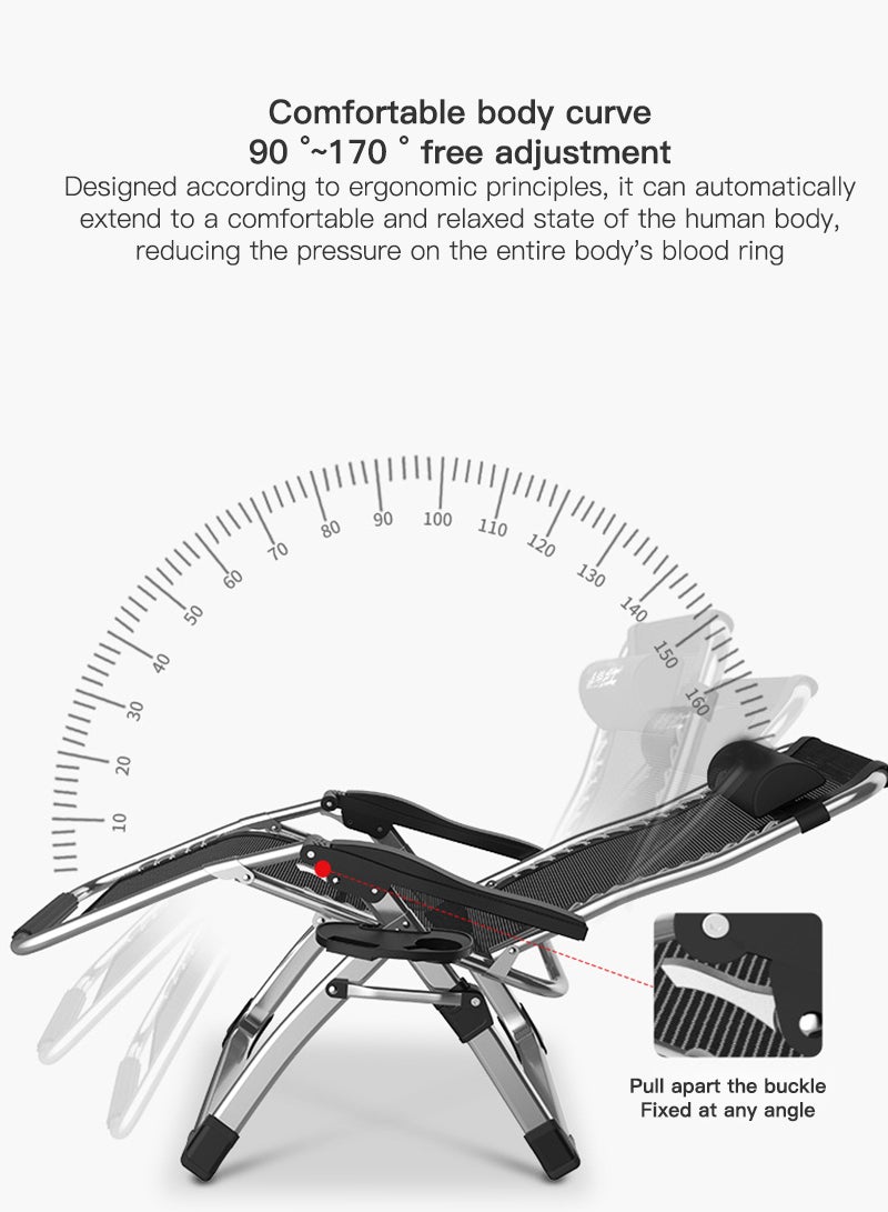Sharpdo Premium Lightweight Folding Camping Chair with Adjustable Recline & Pillow – Perfect for Saudi Outdoor Adventures - Image 3