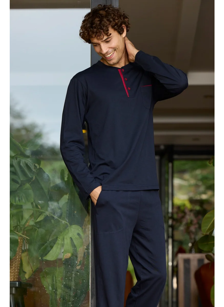 KLY Super Oversized Jumbo Midi Collar Pajama Set