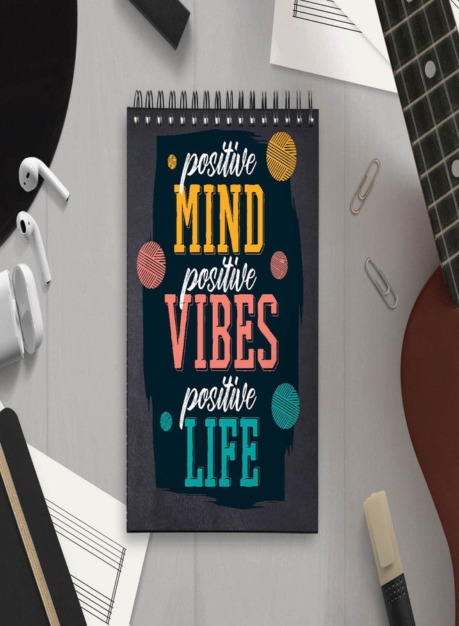 Plan To Gift mind vibe life Spiral Wiro Unruled Blank Pages Notebook with pen Diary Journal Drawing Book Size-A4(8X12 Inches) (mind vibe life) - Image 3