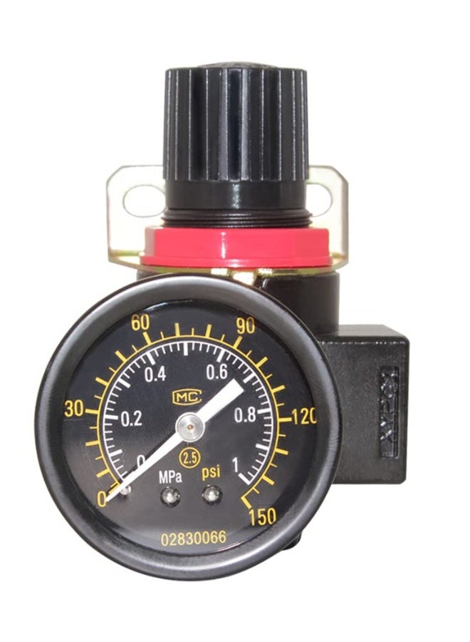 BR2000 Air Compressor Regulator Combo 1/4 NPT with Manual Drain, Gauge, and Mounting Bracket, Precise Air Pressure Control for Efficient Operation - Image 4