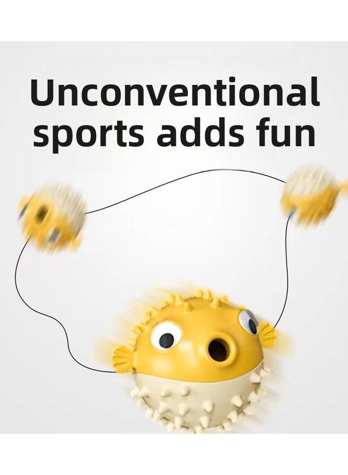 Goolsky Bouncing Fish-shaped Sound-Making Dog Toy – Boredom-Relieving Teeth-Cleaning Treat-Dispensing Chew-Training Pet Supply - Image 3