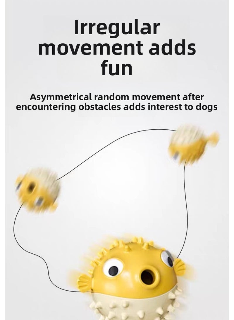 Goolsky Bouncing Fish-shaped Sound-Making Dog Toy – Boredom-Relieving Teeth-Cleaning Treat-Dispensing Chew-Training Pet Supply - Image 4