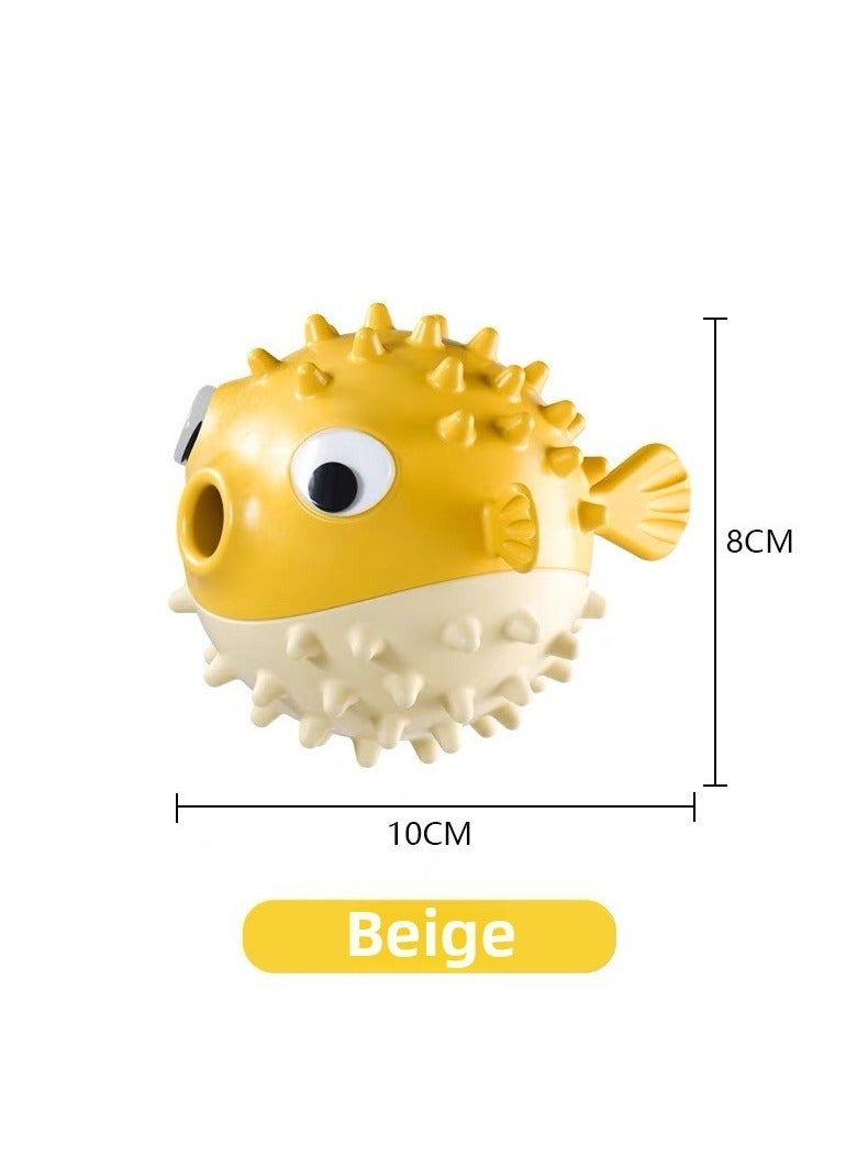 Goolsky Bouncing Fish-shaped Sound-Making Dog Toy – Boredom-Relieving Teeth-Cleaning Treat-Dispensing Chew-Training Pet Supply - Image 5