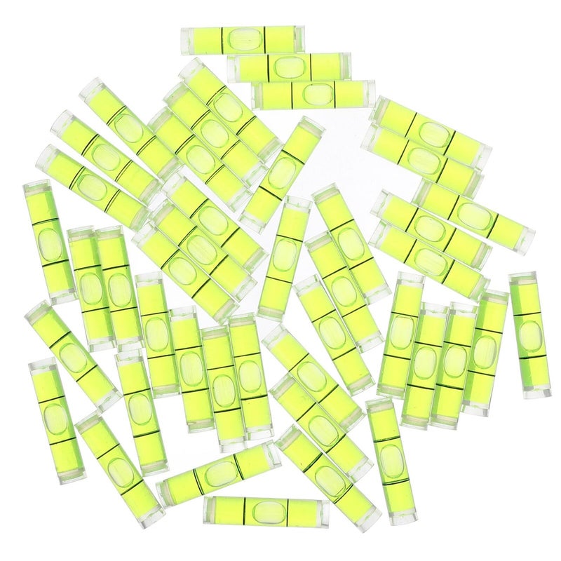50Pcs Mini Cylindrical Bubble Levels 8X35mm Horizontal Rulers Levelling Accessories - Image 2