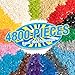 MANNIDOO 4800 Pieces Flat Parts and Pieces 4 Sizes Classic DIY Dots Expansion Set Building Bulk Studs Accessory for Smooth Surface  Compatible with All Major Brands 16 Colors - Image 2