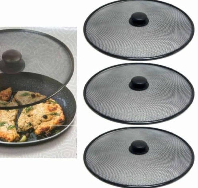 Kitchen Splatter and Grease Barrier Cover – Non-Stick Aluminum Folding Oil Splash Guard – Kitchen Ceramic Stove Protection