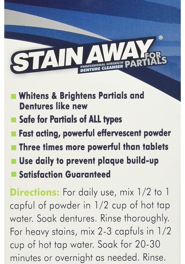 Stain-Away Professional Strength Denture Cleanser for Partials, 8.4 Ounce - Image 4