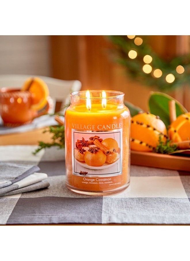 Village Candle - Village Candle Orange Cinnamon Small - Image 1