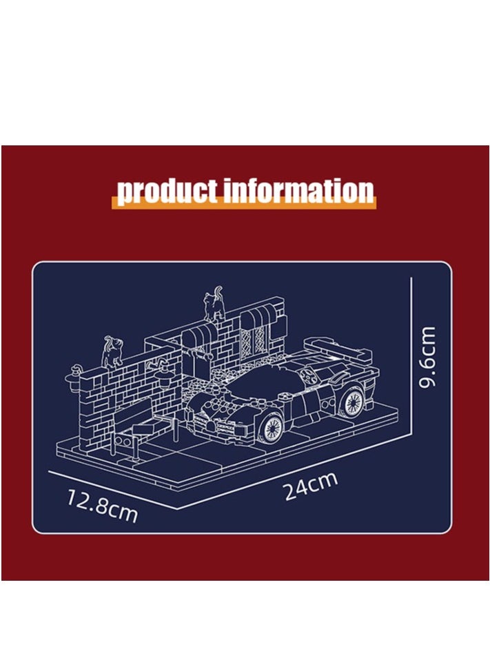 mould king Street Scene with Sports Car model Building Blocks Set, 24065 Collectible Model Car Set Toys, Educational Toys for Kits 8+(588 Pieces)  - Image 3