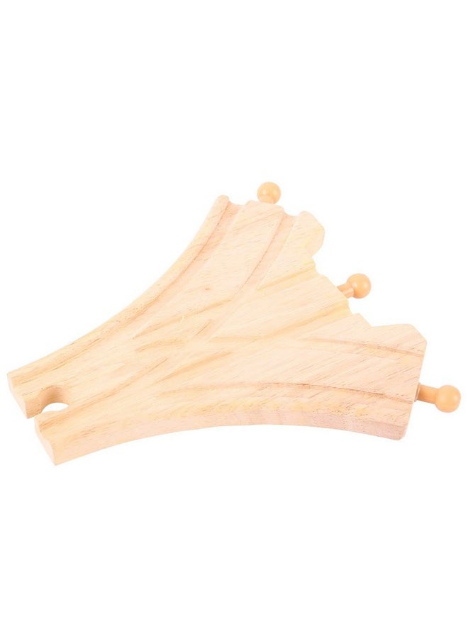 Bigjigs Rail Bigjigs Rail Three Way Points (Pack of 2) - Other Major Wooden Rail Brands are Compatible  - Image 2