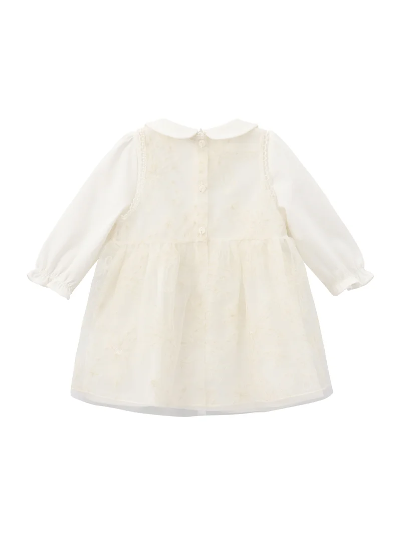 Balabala ivory Baby Girls Woven one-piece dress for Women | Best Price UAE
