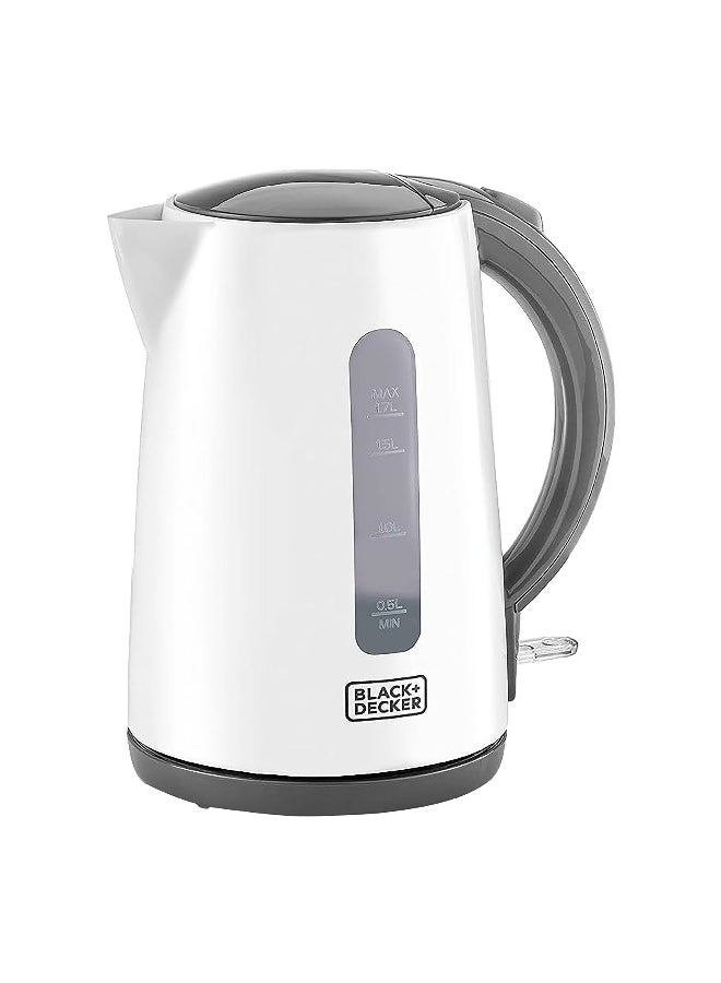 BLACK+DECKER 2200W Concealed Coil Cordless Electric Kettle 1.7 L 2200 W JC70-B5 White/Grey - Image 1