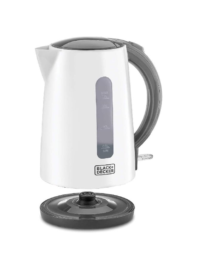 BLACK+DECKER 2200W Concealed Coil Cordless Electric Kettle 1.7 L 2200 W JC70-B5 White/Grey - Image 2