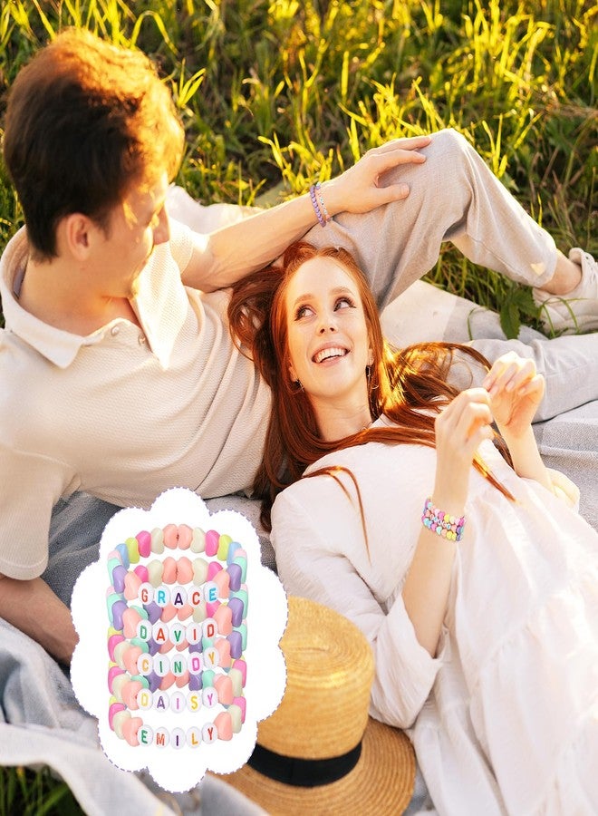 Highergo 1200 Pcs Valentine's Day Bracelets for Women Heart Pastel Bead Bracelet Set DIY Craft Kit Love Heart Stretch Valentine's Day Jewelry Accessories Outfits Festive Party Gifts Favors - Image 4