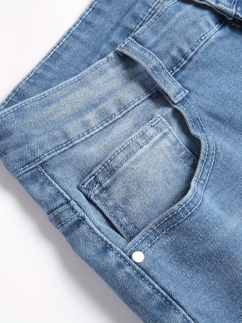 Men's Fashion Stretch Denim Capris - Image 4