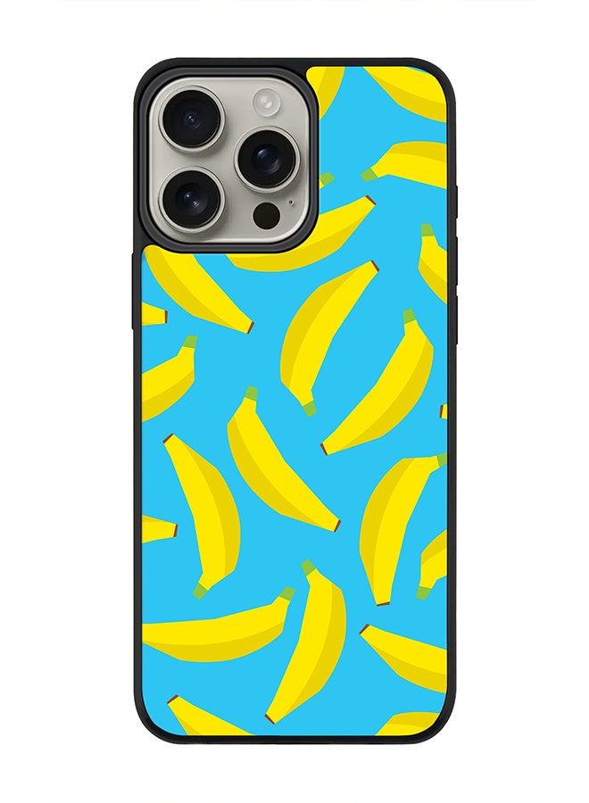 Stylizedd For iPhone 16 Pro Max Case [Compatible with MagSafe] Slim Magnetic cover Phone Case iPhone 16 Pro Max -Scattered Bananas - Image 1
