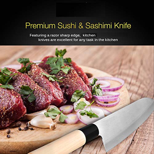 Happy Sales HSSR100, Japanese Kitchen Cooking Chef Sushi Santoku Knife - Image 5