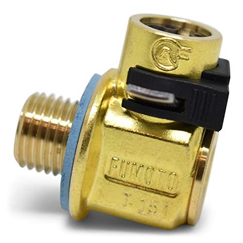 Fumoto F-133: STANDARD VALVE WITH 12MM-1.25 THREADS WITH LEVER CLIP Gold - Image 2