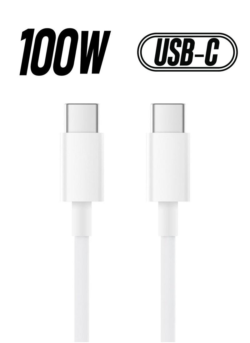 Techmaster Type-C To Type-C 5A 100W Pd Fast Charging Cable 2 Meters  - Image 1