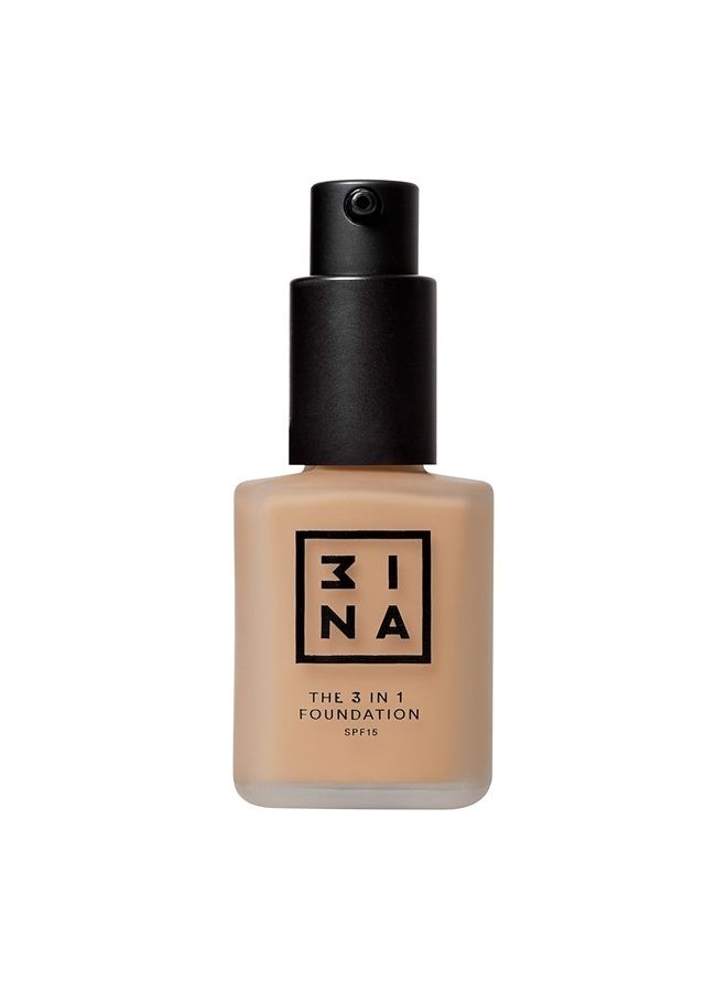 3INA The 3-In-1 Foundation 214 - Vegan Formula - Combination Of Primer, Concealer And Foundation - Medium Coverage - Natural Finish - Perfect For Covering Lines And Blemishes - Long Lasting - 1.01 Oz - Image 1