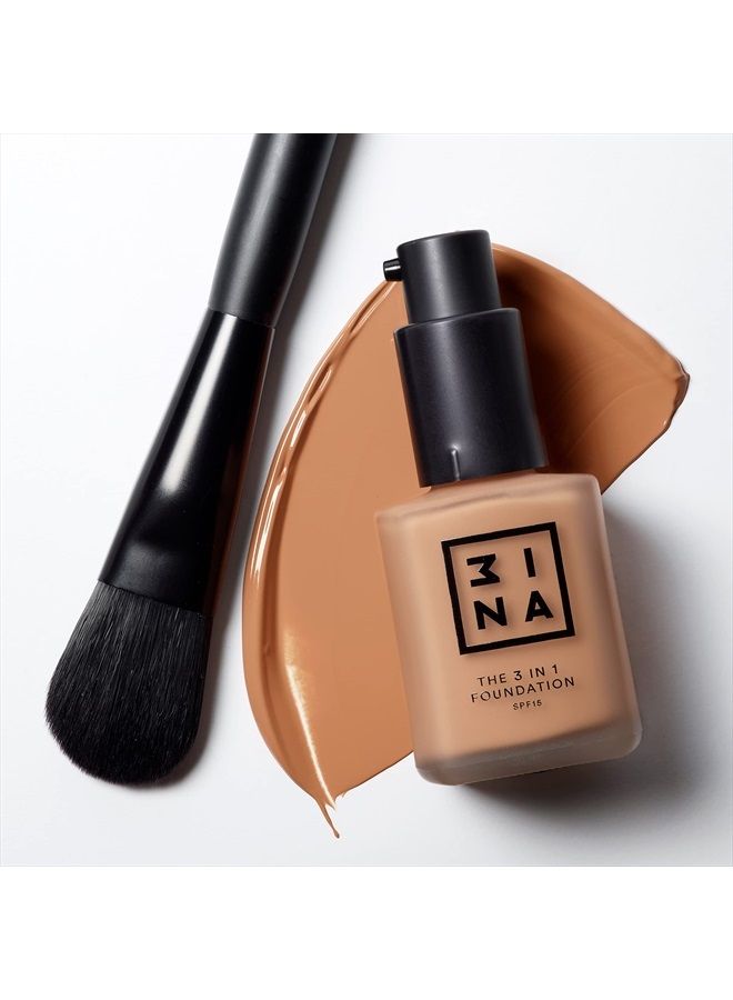 3INA The 3-In-1 Foundation 214 - Vegan Formula - Combination Of Primer, Concealer And Foundation - Medium Coverage - Natural Finish - Perfect For Covering Lines And Blemishes - Long Lasting - 1.01 Oz - Image 2