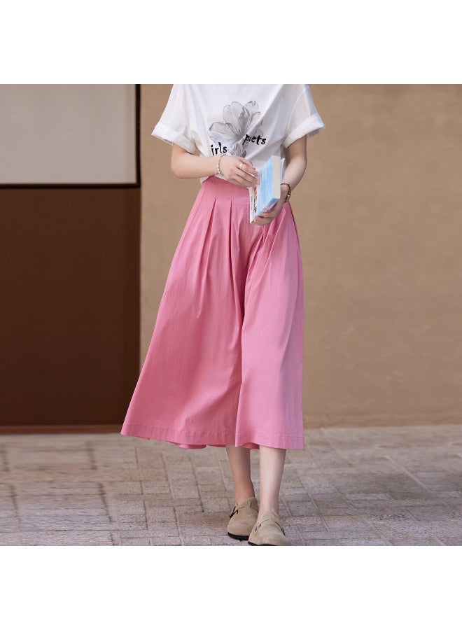 dme Demnasummer Dopamine Sweet Design Pleated Hem Elegant A-line Swing Women's Skirt - Image 4