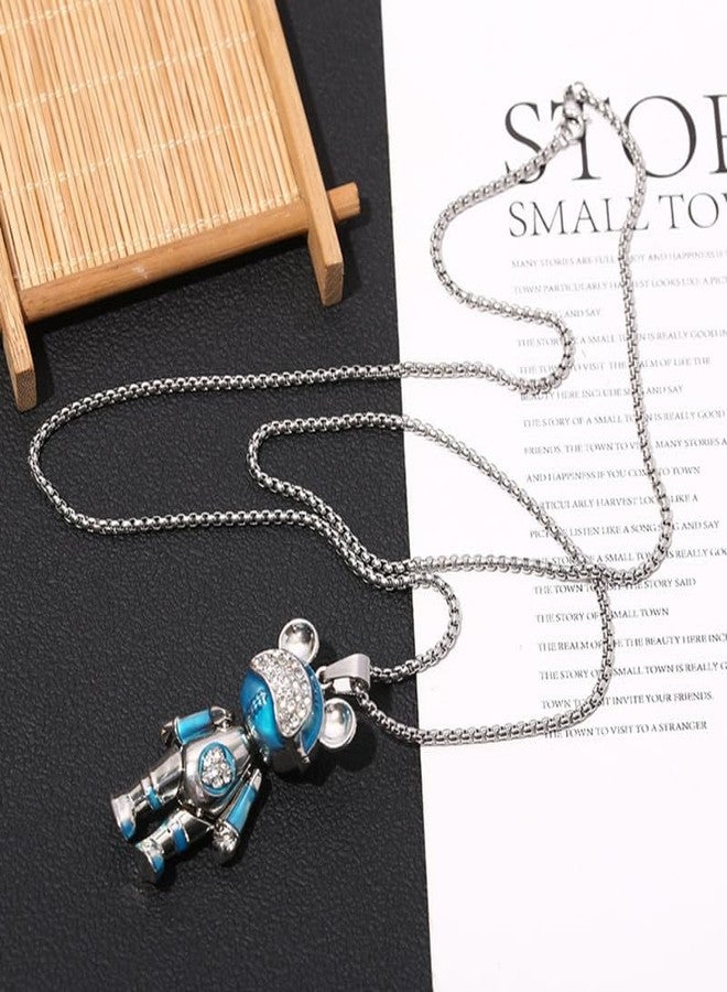 SALTY ALPHA Anti Tarnish Stainless Steel Gizmo Locket Neck Chain for Men | Stylish Pendant Necklace | Jewellery Accessories for Boys | Minimal Jewelry | Gifts for Boyfriend & Husband | Marriage, Birthday | Gift for Valentine Day - Image 4