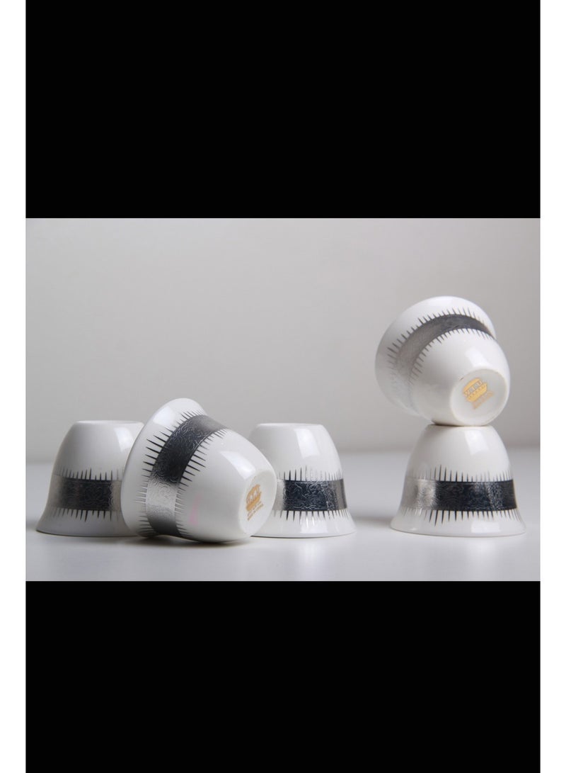 A set of Arabic coffee cups with an attractive and elegant design, 12 pieces  - Image 2