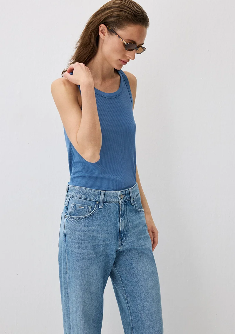 مافي Blue Tank Top