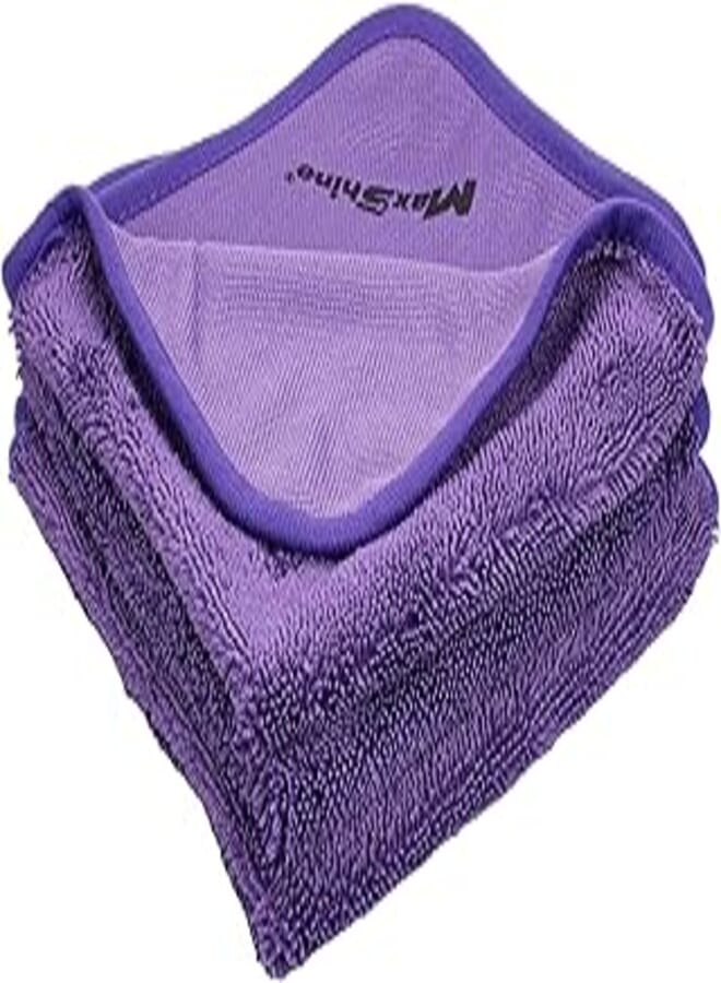 Maxshine Purple Twisted Loop Drying Towel 16"*16/40 * 40cm-600gsm - 1Pack/ 3PCs