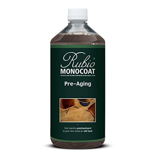 Rubio Monocoat Pre-Aging Wood Pre-Treatment, 200 ft² - Authentic 2 | Non-Reactive Water-Based Wood Stain | Aged Look for All Indoor Wooden Surfaces & Furniture | Use with Oil Plus 2C | 1 Liter - Image 1