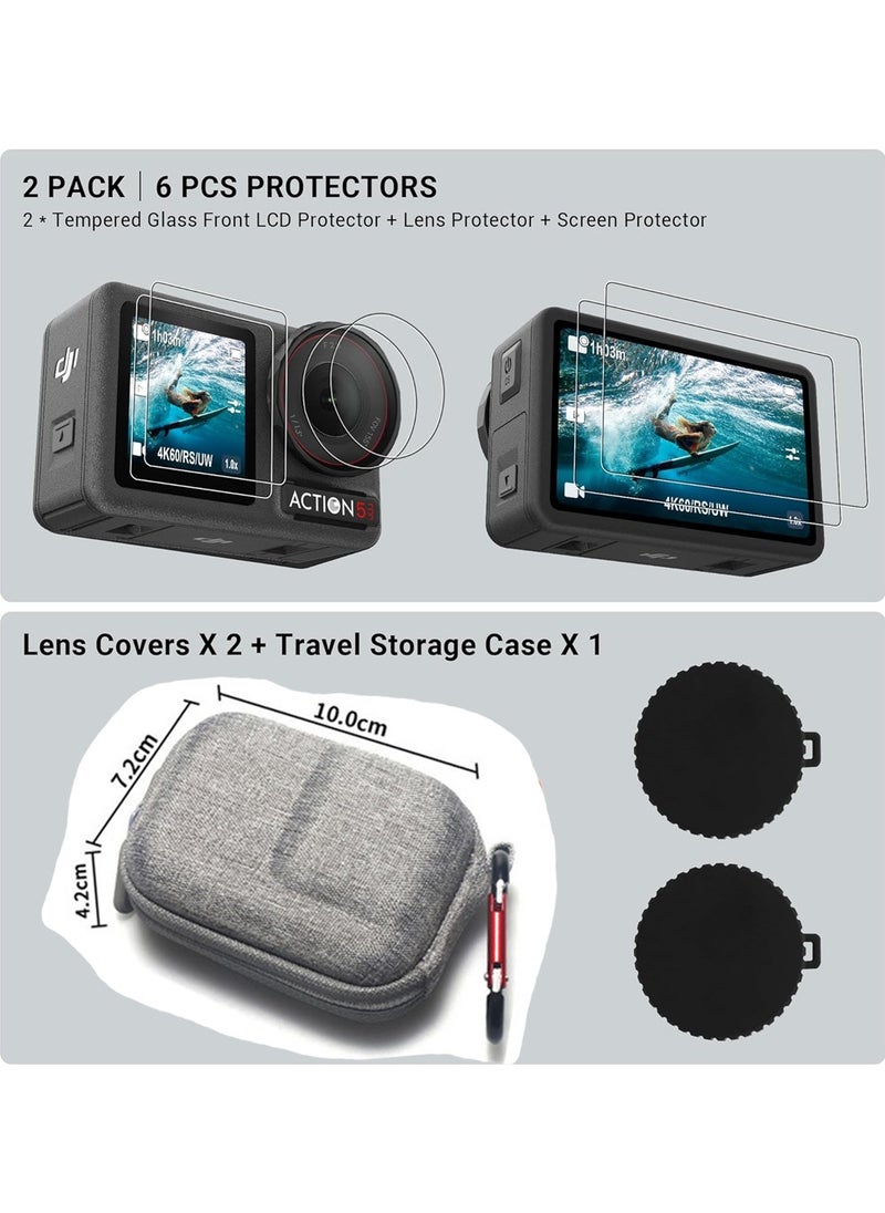X-level DJI Osmo Action 5 Pro Accessories Kit, Include DJI Osmo Action 5 Case  Screen Protector and Silicone Lens Cap, Anti-Scratch, Anti-Collision  - Image 4